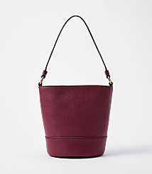 Pebbled Leather Bucket Bag carousel Product Image 1