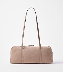 LOFT Versa Suede & Pebbled Leather East West Bag carousel Product Image 1