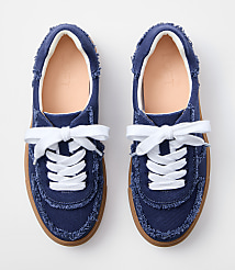 Denim Varsity Sneakers carousel Product Image 3
