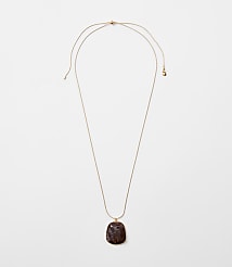 Marbleized Pull Tie Pendant Necklace carousel Product Image 1