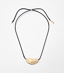 Metal Nugget Pull Tie Necklace carousel Product Image 1