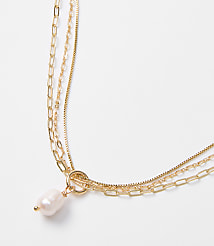 Pearlized Layered Necklace carousel Product Image 2