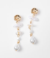 Mother Of Pearl Linear Statement Earrings carousel Product Image 1