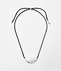 Metal Nugget Pull Tie Necklace carousel Product Image 1