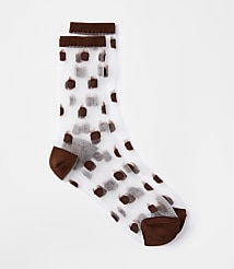 Dotted Ruffle Crew Socks carousel Product Image 1