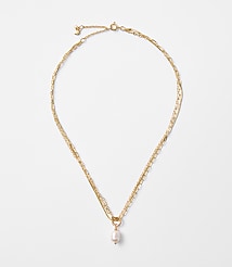 Pearlized Layered Necklace carousel Product Image 1