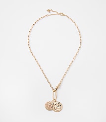 Hammered Coin Charm Necklace carousel Product Image 1