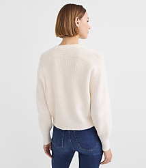 Petite Ribbed Relaxed Cardigan carousel Product Image 3