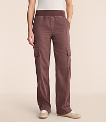 Lou & Grey Washed Twill Straight Leg Cargo Pants carousel Product Image 2