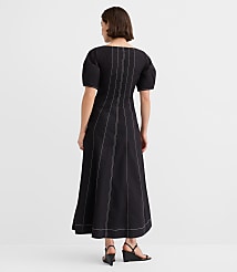 Poplin Seamed Midi Pocket Dress carousel Product Image 2