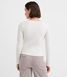 Scalloped Ribbed Cardigan carousel Product Image 2