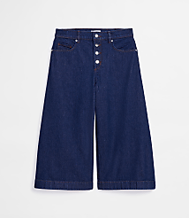 Rivete Petite High Rise Gaucho Jeans in Nova Wash carousel Product Image 4