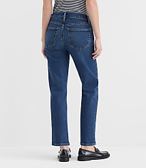 Rivete Petite Curvy Mid Rise Slim Jeans in Muse Wash carousel Product Image 2