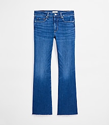 Rivete Petite Curvy Mid Rise Boot Jeans in Vintage Dark Wash carousel Product Image 3