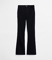 Rivete Tall High Rise Slim Flare Jeans in Noir Wash carousel Product Image 4