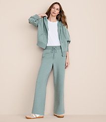 Petite Lou & Grey Heathered Elite Fleece Wide Leg Sweatpants carousel Product Image 1