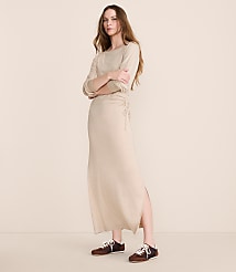 Petite Lou & Grey Heathered Brushed Jersey Cinched Maxi Dress carousel Product Image 1