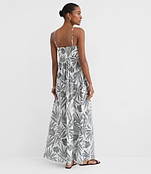 Petite LOFT Beach Palm Hook Keyhole Maxi Dress carousel Product Image 2