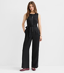 Petite Seamed Zip Jumpsuit carousel Product Image 1