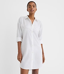 Petite LOFT Beach Linen Cotton Swimsuit Coverup Shirt carousel Product Image 2