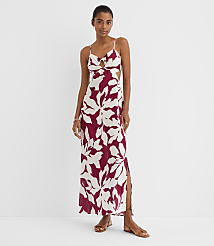 Petite LOFT Beach Magnolia Open Back Keyhole Maxi Dress carousel Product Image 2