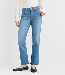 Rivete Short Mid Rise Slim Jeans in Vintage Mid Wash carousel Product Image 2