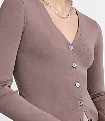 Petite LOFT Versa V-Neck Cardigan Top carousel Product Image 4