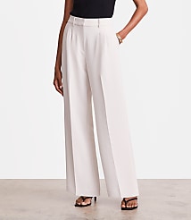 Tall LOFT Versa Crepe Drape Pleated Relaxed Straight Pants carousel Product Image 2