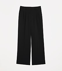 Tall LOFT Versa Crepe Drape Pleated Relaxed Straight Pants carousel Product Image 5