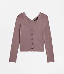 Petite LOFT Versa V-Neck Cardigan Top carousel Product Image 5