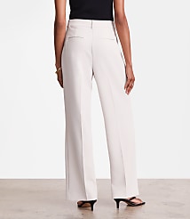 Tall LOFT Versa Crepe Drape Pleated Relaxed Straight Pants carousel Product Image 3