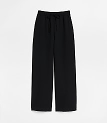 Petite LOFT Versa Crepe Drape Drawstring Pants carousel Product Image 2