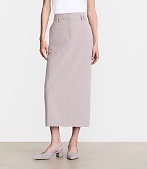 Petite LOFT Versa Seasonless Stretch Trouser Midi Pocket Skirt in Stripe carousel Product Image 2