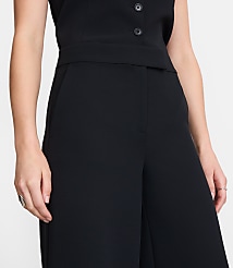 Petite LOFT Versa Crepe Drape Culottes carousel Product Image 4