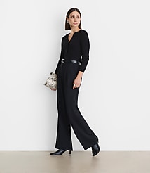 Petite LOFT Versa Ribbed Henley Sweater carousel Product Image 1