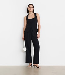 Petite LOFT Versa Crepe Drape Tank Vest carousel Product Image 1