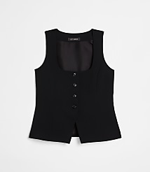 Petite LOFT Versa Crepe Drape Tank Vest carousel Product Image 5