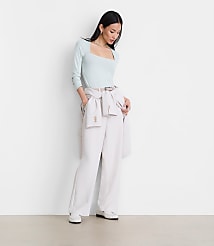 Petite LOFT Versa 360 Knit Square Neck Top carousel Product Image 1