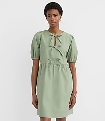 Petite Poplin Bow Mini Pocket Dress carousel Product Image 2