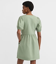 Petite Poplin Bow Mini Pocket Dress carousel Product Image 3
