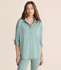 Petite Lou & Grey Heathered Brushedsoft Shirt carousel Product Image 1