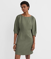 Petite Twill Seamed Mini Pocket Dress carousel Product Image 2
