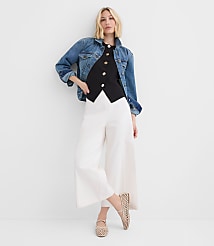 Petite Darted Side Zip Culottes carousel Product Image 1