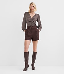 Pindot Ruched Blouse carousel Product Image 3