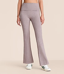Petite Lou & Grey Heathered Brushedsoft Foldover Flare Pants carousel Product Image 2