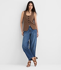 Petite Twill Tie Back Vest Top carousel Product Image 3