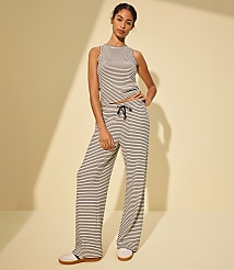 Lou & Grey Stripe Textured Wide Leg Pants carousel Product Image 4
