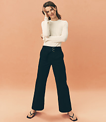 Double Belted Wide Leg Pants carousel Product Image 3