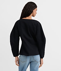 Seamed Barrel Sleeve Button Top carousel Product Image 2