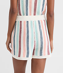 Petite LOFT Beach Chevron Stripe Drawstring Shorts carousel Product Image 4
